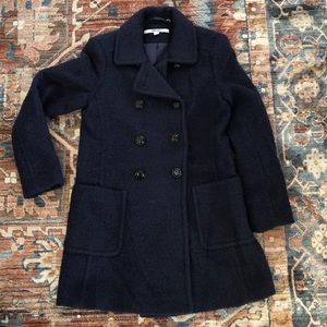COPY - DKNY navy blue teddy coat